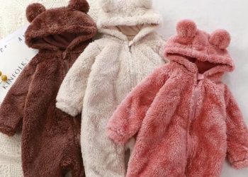 Rs 149 Bear Design Long-sleeve Baby Jumpsuit Thespark Shop